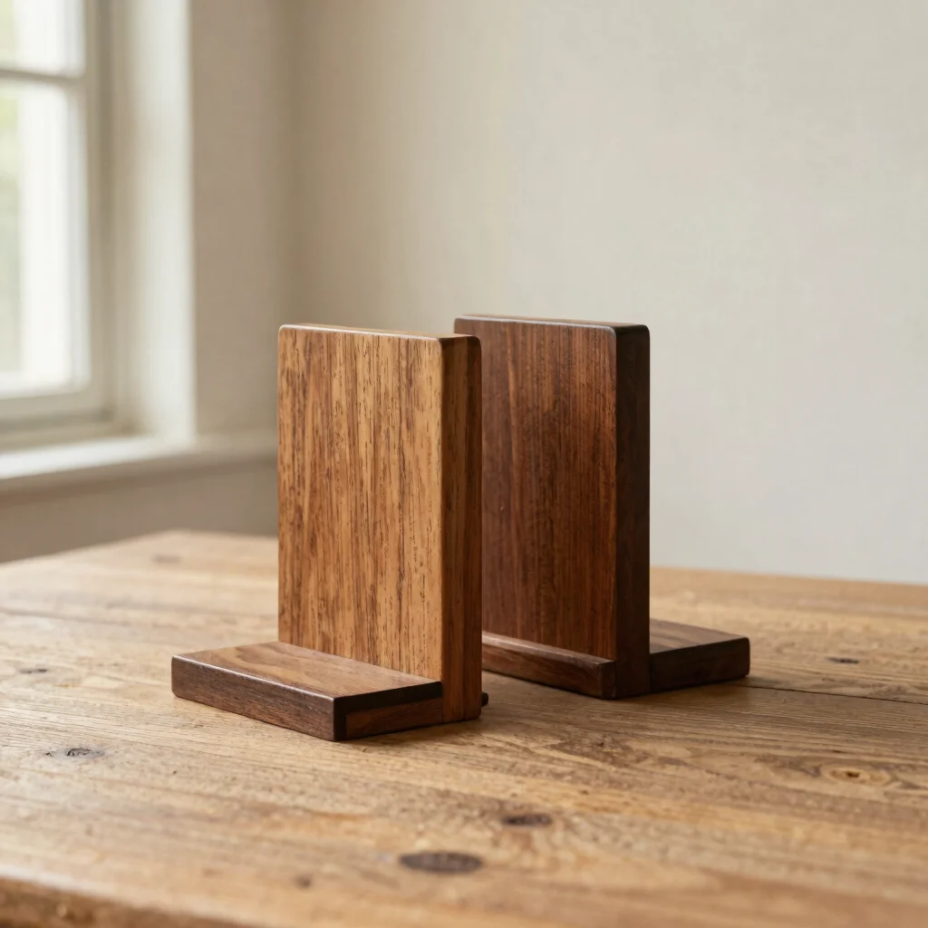 Walnut Bookend Pair